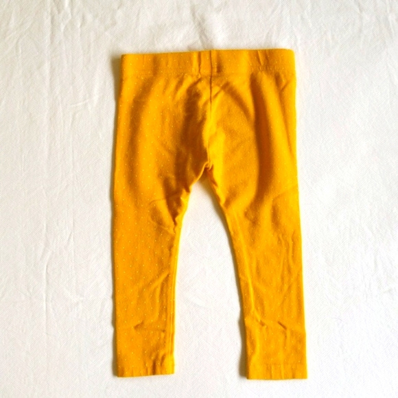george yellow polka dot stretch cotton leggings 2T toddler girls - Picture 5 of 5